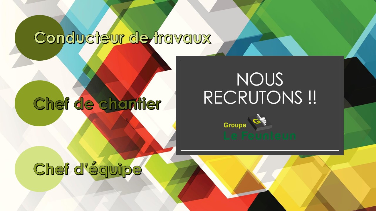 Nous recrutons !!